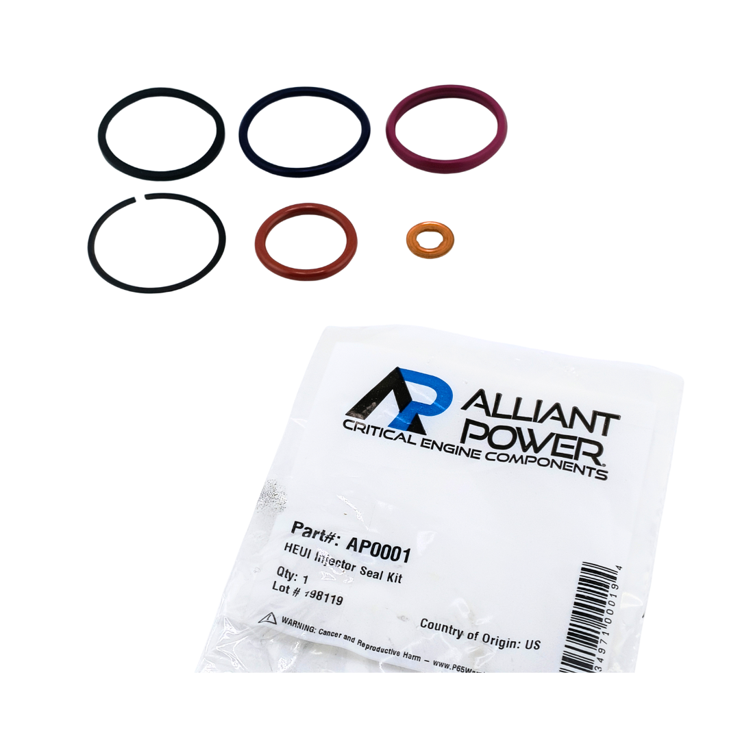 Kit de sellos de inyector HEUI 7.3L V8 PowerStroke Ford & DT466E & T444E Navistar (ALLIANT POWER )